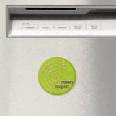 Symbol RUNA / GOLD, Geld, Magnet, grün Magnet (In Situ (Geschirrspüler))