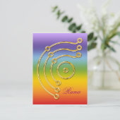 Symbol RUNA / GOLD, Runa Postkarte (Stehend Vorderseite)