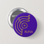 Symbol RUNA / GOLD, RUNA violett Button (Vorne & Hinten)