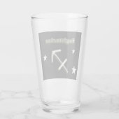 Symbol Sagittarius  Glas (Rückseite)