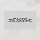 Symbol "Saubere Sparkle" Visitenkarte (Rückseite)