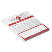 Symbol-Schlange des Roten Medizinischen Kreuzes Si Notizblock (angewinkelt)