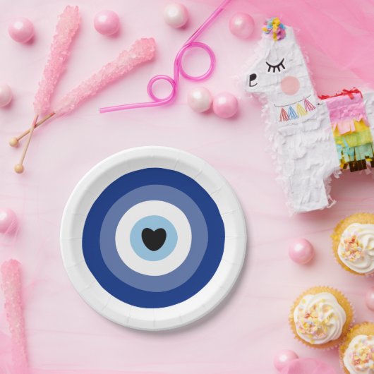 Symbol-Schutz des Bösen Pappteller (Party)