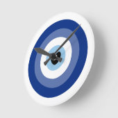 Symbol-Schutz des Bösen Runde Wanduhr (Winkel)
