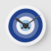 Symbol-Schutz des Bösen Runde Wanduhr (Vorderseite)