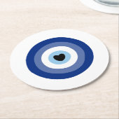 Symbol-Schutz des Bösen Runder Pappuntersetzer (Angewinkelt)