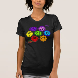 SYMBOL-SCHWARZES T-SHIRT DES YOGA-REIKI SIEBEN