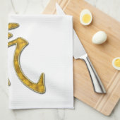 Symbol / Signieren Sie REIKI Gold + Ihr Backgr. Geschirrtuch (Viertel Falte)