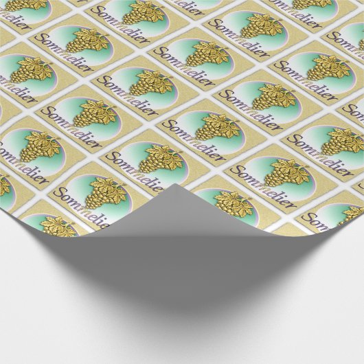 Symbol Sommelier Geschenkpapier (Ecke)
