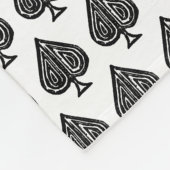 Symbol-Spaziergänge auf der schwarzen Karte Form L Fleecedecke (Ecke)