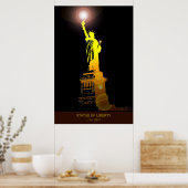 Symbol: Statue des Reiseplakats Poster (Küche)