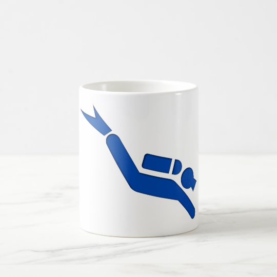Symbol Taucher diver Kaffeetasse