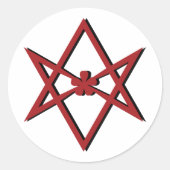 Symbol Thelema Runder Aufkleber (Vorderseite)