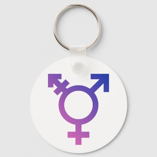 Symbol-Transgender-Logo Schlüsselanhänger (Vorderseite)
