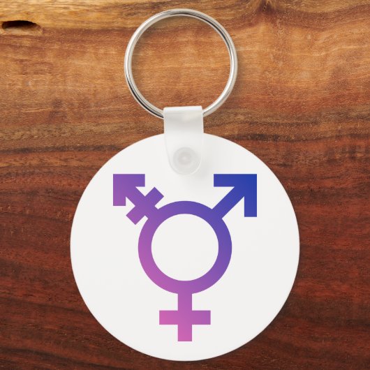 Symbol-Transgender-Logo Schlüsselanhänger (Vorderseite)