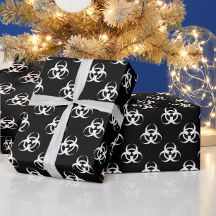 Symbol-Umschlagpapier für B&W-Biogefährdung Geschenkpapier