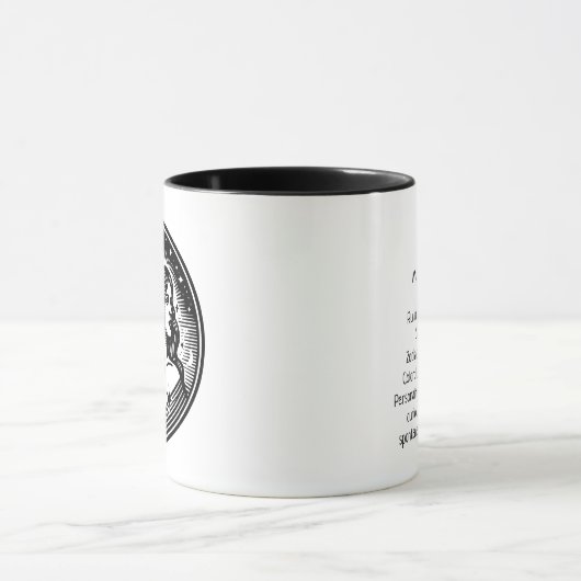 Symbol und Merkmale des Horoskops - Gemini-Zeichen Tasse (Zentrum)