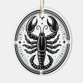 Symbol und Merkmale des Horoskops Keramik Ornament (Links)