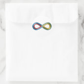 Symbol Unendlich infinit infinity Runder Aufkleber (Tasche)