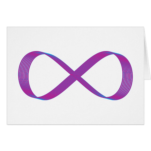 Symbol Unendlichkeit infinity (Vorderseite (Horizontal))