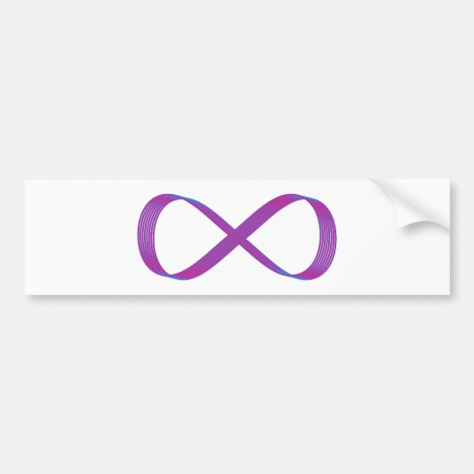 Symbol Unendlichkeit infinity Autoaufkleber (Vorne)