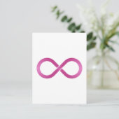 Symbol Unendlichkeit Unendlichkeit Postkarte (Stehend Vorderseite)