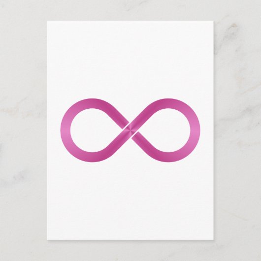 Symbol Unendlichkeit Unendlichkeit Postkarte (Vorderseite)