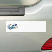 Symbol Unendlichkeit von blauen Morpho-Schmetterli Autoaufkleber (Auf Auto)