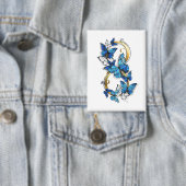 Symbol Unendlichkeit von blauen Morpho-Schmetterli Button (Insitu)