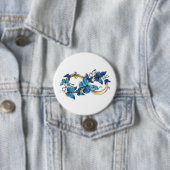 Symbol Unendlichkeit von blauen Morpho-Schmetterli Button (Beispiel)