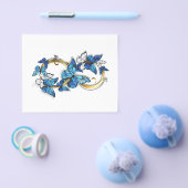 Symbol Unendlichkeit von blauen Morpho-Schmetterli Flyer (Einzeln)