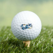 Symbol Unendlichkeit von blauen Morpho-Schmetterli Golfball (Insitu T-Shirt)