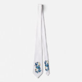 Symbol Unendlichkeit von blauen Morpho-Schmetterli Krawatte (Vorderseite)