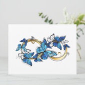 Symbol Unendlichkeit von blauen Morpho-Schmetterli Programm (Stehend Vorderseite)