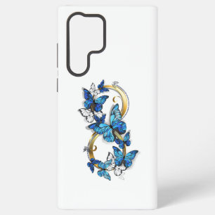 Symbol Unendlichkeit von blauen Morpho-Schmetterli Samsung Galaxy Hülle