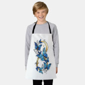 Symbol Unendlichkeit von blauen Morpho-Schmetterli Schürze (Getragen)