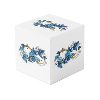 Symbol Unendlichkeit von blauen Morpho-Schmetterli