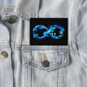 Symbol Unendlichkeit von kaltem klarem Wasser Button (Insitu)
