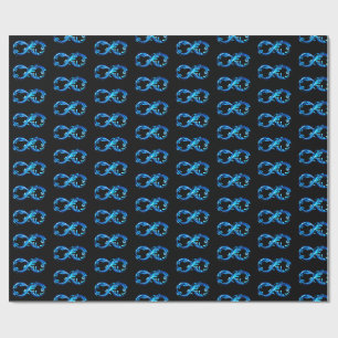 Symbol Unendlichkeit von kaltem klarem Wasser Geschenkpapier
