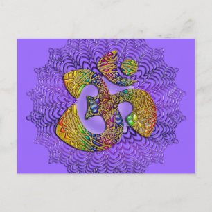 Symbol Universell OM/OM - Ornament Postkarte