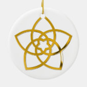 Symbol Venus Blume / GOLD Keramikornament (Hinten)