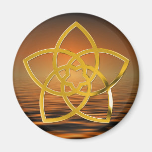 Symbol Venus Blume / GOLD Magnet