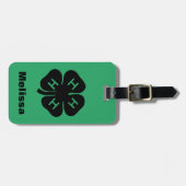 Symbol: Verein 4-H Gepäckanhänger (Vorderseite horizontal)