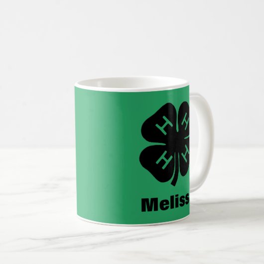 Symbol: Verein 4-H Kaffeetasse (VorderseiteRechts)