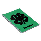 Symbol: Verein 4-H Notizblock (Rechte Seite)