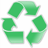 Symbol Vinyl Sticker gerecycelt (Vorderseite)