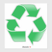 Symbol Vinyl Sticker gerecycelt (Blatt)