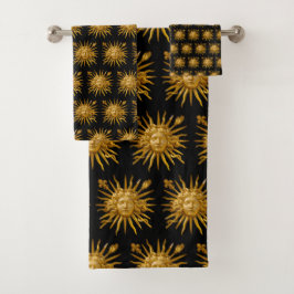 Symbol von Louis XIV der Sonnenkönig Badhandtuch Set