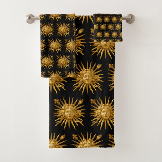 Symbol von Louis XIV der Sonnenkönig Badhandtuch Set (Insitu)