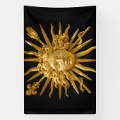 Symbol von Louis XIV der Sonnenkönig Banner (Vertikal)